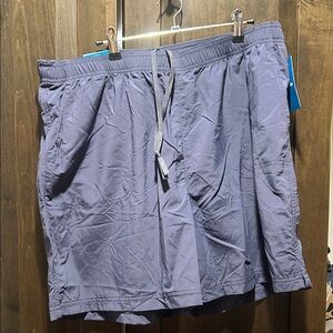 Columbia Womens Navy Blue 1X Drawstring Shorts